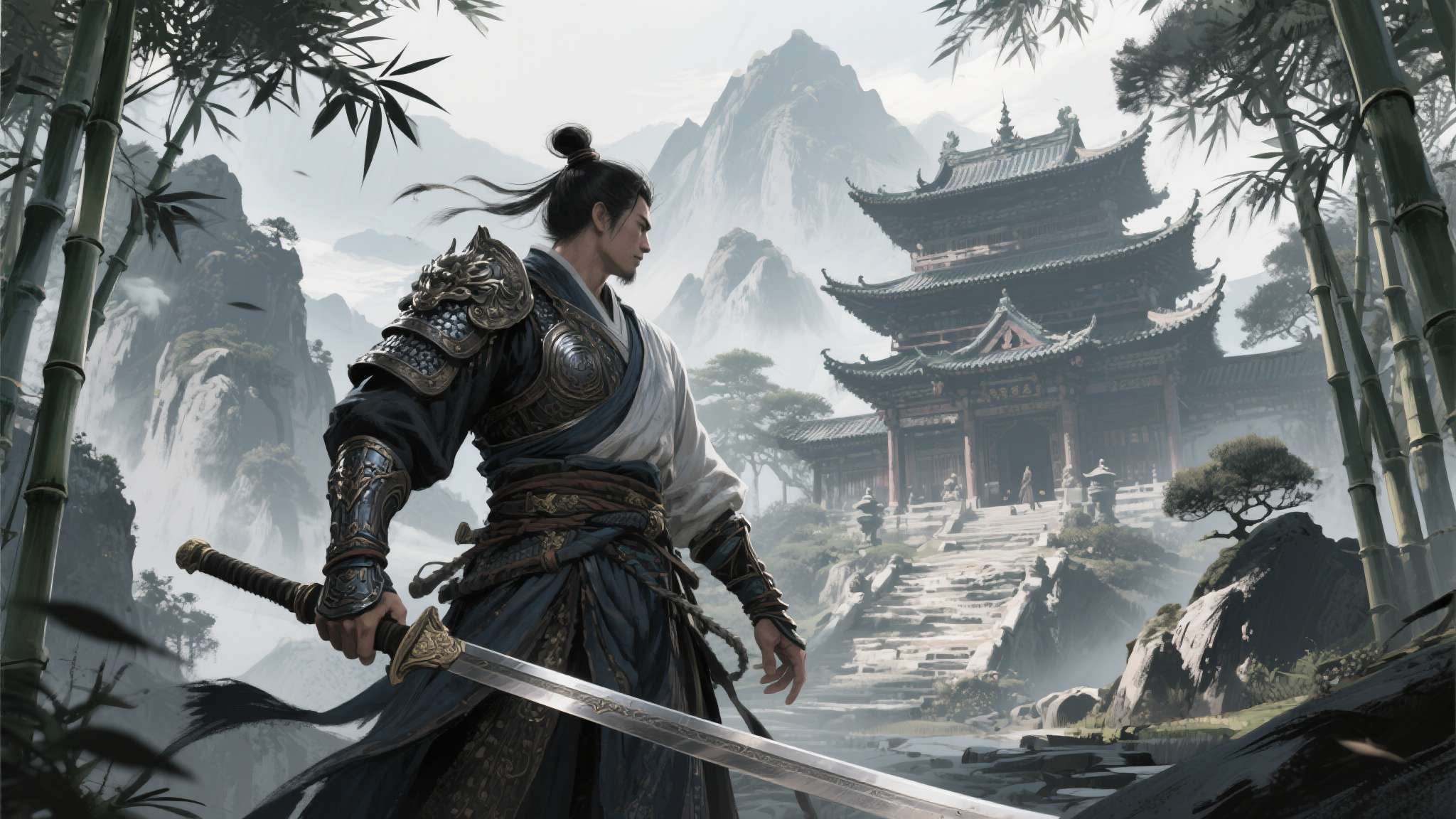 前游科员工离职单干?3A武侠概念图超酷:黑猴味太浓 前游科员工离职单干?3A武侠概念图超酷:黑猴味太浓